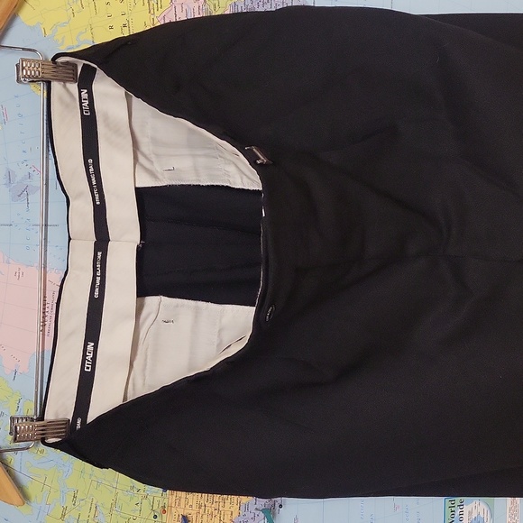 CITADIN MICRO ULTRA LOW RISE SLANT POCKET DRESS BLACK PANT - Picture 6 of 15